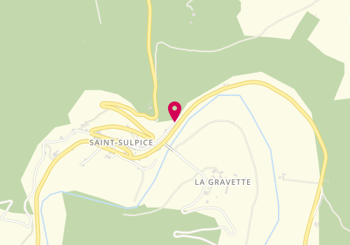 Plan de Accueil de loisirs Les P'tits Tétards, Le Bourg, 46160 Saint-Sulpice