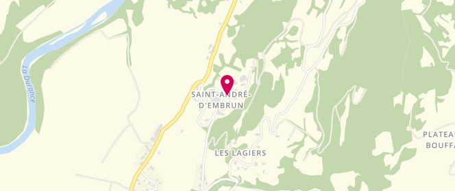 Plan de Accueil de loisirs Les Loulou's Saint André D'embrun, Ecole de Saint André d'Embrun, le Village, 05200 Saint-André-d'Embrun