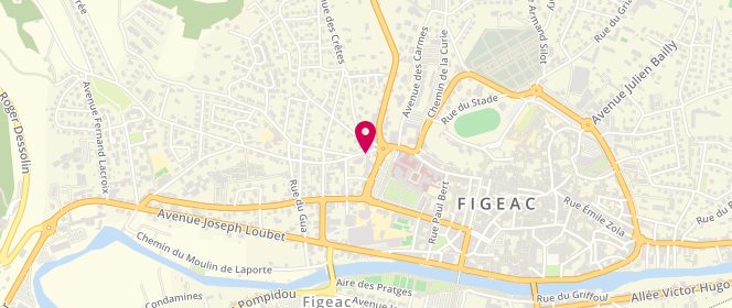 Plan de Espace Jeunes Intercommunal de Figeac, 1 Rue Philibert Delprat, 46100 Figeac