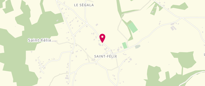 Plan de Accueil de loisirs Les Loustics à Saint Felix, Place du Bourg, 46100 Saint-Félix