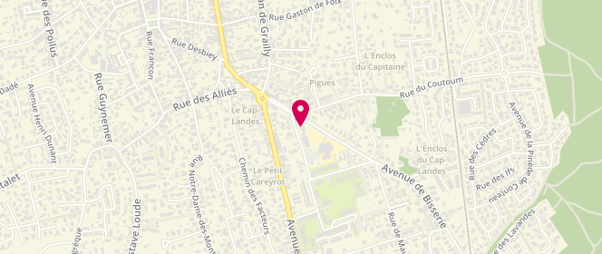 Plan de Accueil périscolaire - Chambrelent, 4 Avenue de Bisserié, 33260 La Teste-de-Buch