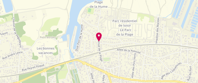 Plan de Accueil Loisirs Vacances - Plage De La Hume, Avenue de la Plage, 33470 Gujan-Mestras