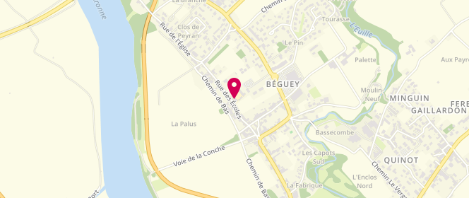 Plan de Accueil périscolaire de Béguey, 28 Rue des Ecoles, 33410 Béguey