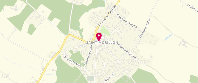 Plan de Accueil de loisirs de Saint-Morillon, 1 Place de l'Eglise, 33650 Saint-Morillon