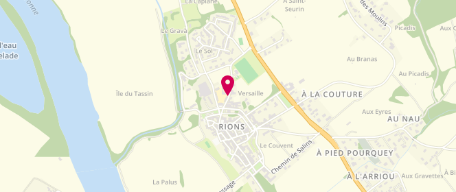 Plan de Accueil de loisirs de Béguey, 4 Chemin de Versailles, 33410 Rions
