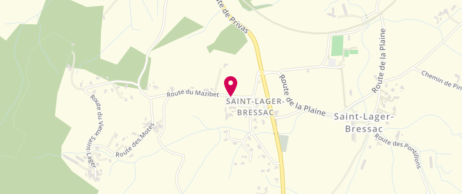 Plan de Centre de loisirs intercommunal de Saint Lager Bressac, Village Ecole Publique, 07210 Saint-Lager-Bressac