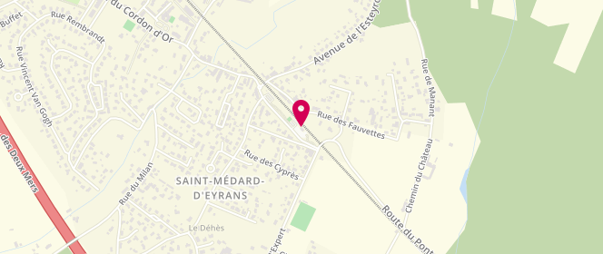 Plan de Espac Ejeunes 13/17 Ans, 4 Avenue de la Gare, 33650 Saint-Médard-d'Eyrans