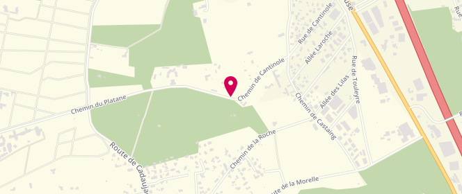 Plan de O'ptimômes Loisirs Ecole des Bois, 2 Chemin des Platanes, 33650 Martillac