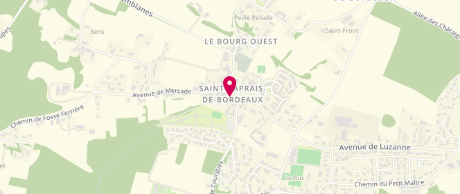 Plan de Accueil de loisirs Accueil périscolaire saint Caprais De Bordeaux 6/12Ans, Groupe Scolaire, 33880 Saint-Caprais-de-Bordeaux