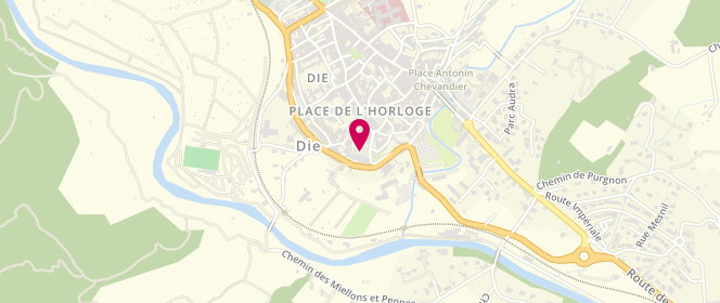 Plan de Accueil de loisirs Espace social et culturel du Diois - Luc en Diois, 3 Place de l'Evêché, 26150 Die