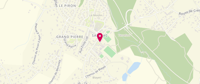 Plan de Accueil périscolaire - Pierre Perret Maternelle, 6 Route de Saint Caprais, 33670 Sadirac