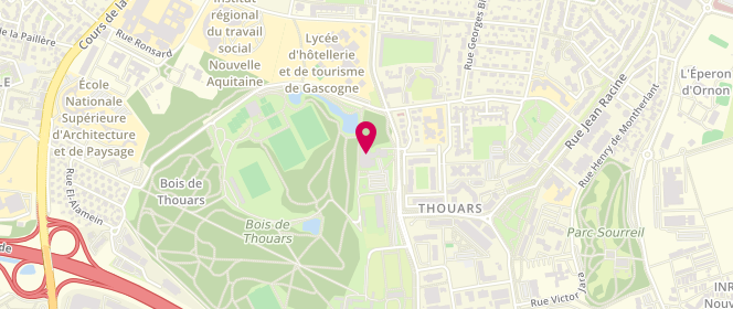 Plan de Mix-Cite Centre Social et Culturel, 221 Avenue de Thouars, 33400 Talence