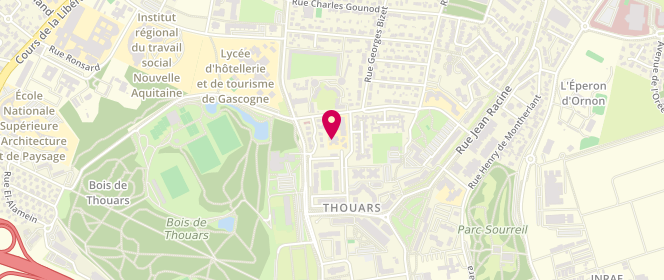 Plan de Accueil périscolaire Elementaire Jules Michelet, 3 Rue Chateaubriand, 33400 Talence