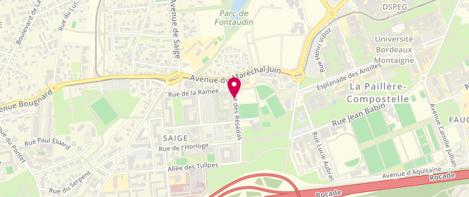 Plan de Accueil de loisirs - Communauté Sportive Gymnique Travailliste De Pessac, Rue des Résédas, 33600 Pessac