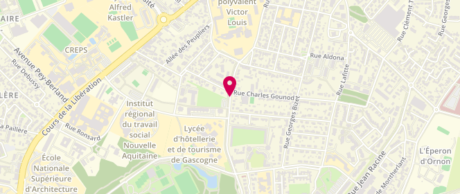 Plan de Accueil de loisirs Groupe Talence, 130 Avenue de Thouars, 33400 Talence