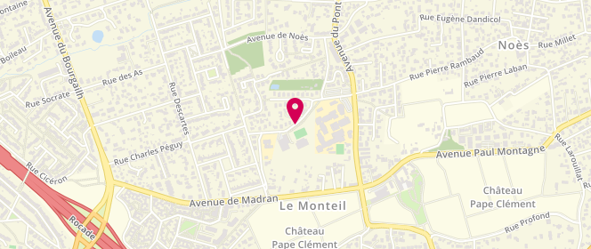 Plan de Accueil périscolaire - Pape Clément Maternelle, 12 Avenue de la Font de Madran, 33600 Pessac