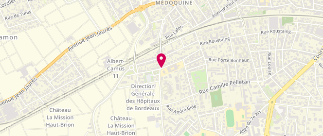 Plan de Accueil périscolaire Maternel Albert Camus, 28 Rue Rue Lavoisier, 33400 Talence