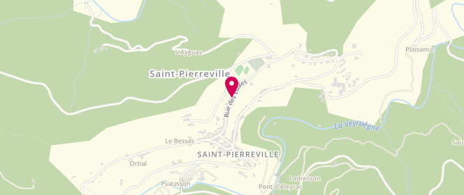 Plan de Centre de loisirs Communal de saint Pierreville, Rue des Écoles, 07190 Saint-Pierreville
