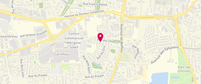 Plan de Accueil périscolaire - Fontaine Des Eyquems, 22 Rue des Vosges, 33700 Mérignac