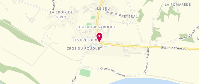 Plan de Les Gabariers, Le Bourg, 24220 Coux-et-Bigaroque-Mouzens