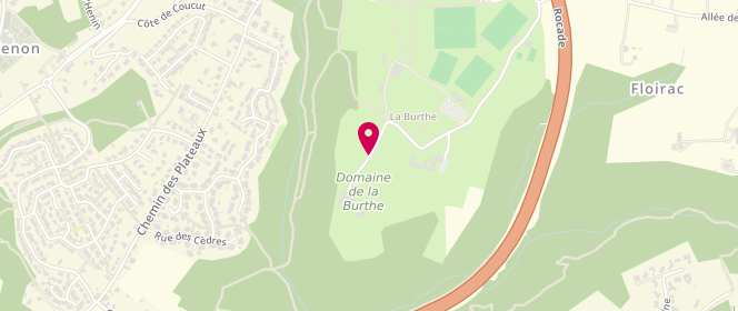 Plan de Centre de loisirs de la Burthe, Domaine de la Burthe, 33270 Floirac