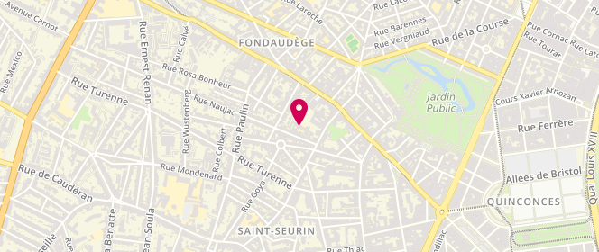 Plan de Accueil périscolaire - Naujac, 25 Rue Naujac, 33000 Bordeaux