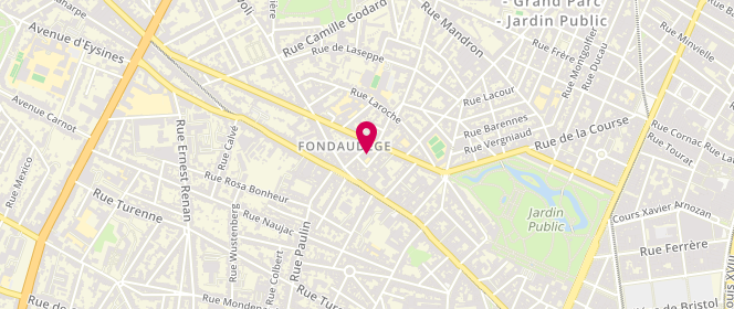 Plan de Accueil périscolaire - David Johnston, 44 Rue David Johnston, 33000 Bordeaux