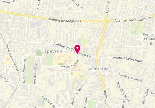 Plan de extrascolaire - Capeyron Maternelle, 1 Rue Jean Giono, 33700 Mérignac