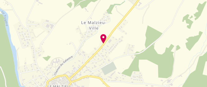 Plan de Accueil de loisirs le Malzieu Ville, Route de Saugues, 48140 Le Malzieu-Ville
