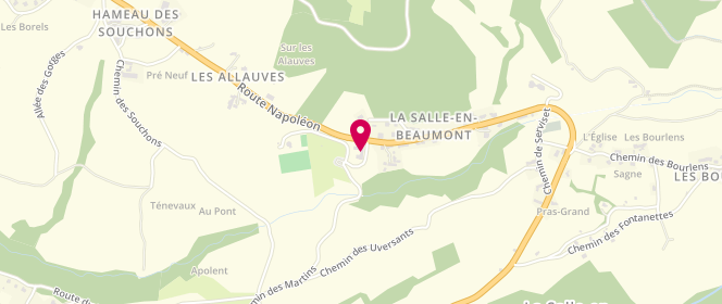 Plan de Garderie périscolaire, Ecole de la Marèche, 38350 La Salle-en-Beaumont