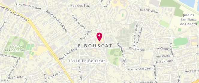 Plan de Accueil périscolaire Centre 1, 24 Rue Coudol, 33110 Le Bouscat