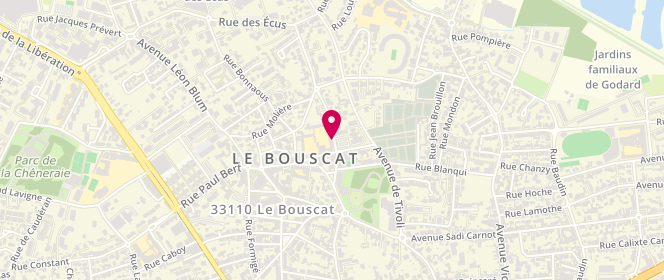 Plan de Accueil périscolaire Centre 2, 18 Rue Georges Lafon, 33110 Le Bouscat