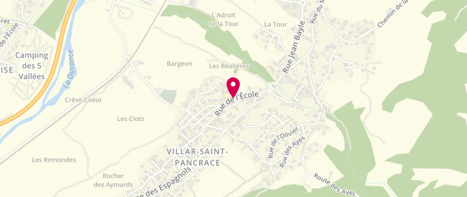 Plan de Accueil de loisirs Centre Social Intercommunal du Briançonnais - VSP, Rue de l'Ecole, 05100 Villar-Saint-Pancrace