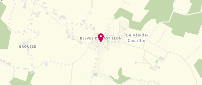 Plan de Centre de loisirs Belves de Castillon - périscolaire, Le Bourg, 33350 Belvès-de-Castillon