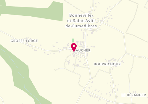 Plan de Les Mini-Pousses, Le Bourg, 24230 Bonneville Saint Avit De Fumadieres