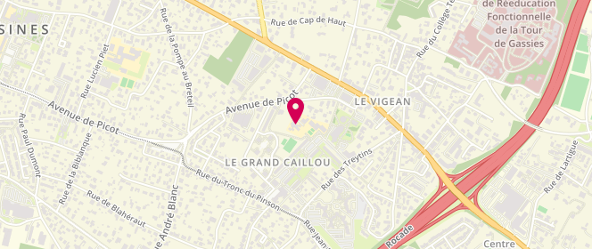 Plan de Accueil périscolaire Claverie, 25 Rue Gilbert Caudéran, 33320 Eysines