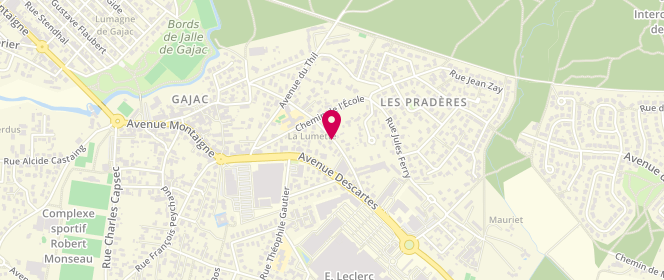 Plan de Claé Élémentaire de Gajac, Rue Lamartine, 33160 Saint-Médard-en-Jalles