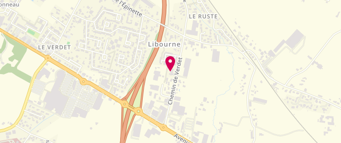 Plan de Accueil périscolaire Carre Libourne, 25 Chemin de Verdet, 33500 Libourne