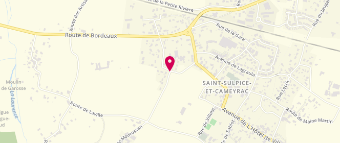 Plan de Centre de loisirs Sans Hébergement, 3 Bis Route de Montussan, 33450 Saint-Sulpice-et-Cameyrac