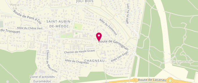 Plan de Accueil périscolaire - La Clé Des Champs, 14 Route de Germignan, 33160 Saint-Aubin-de-Médoc