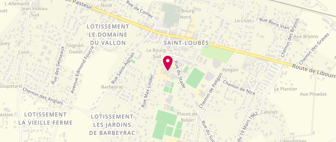 Plan de Jean de la Fontaine, 37 Rue du Stade, 33450 Saint-Loubès