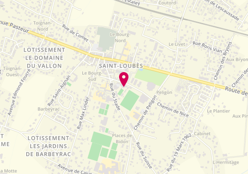 Plan de Centre de loisirs primaire, 26 Rue du Stade, 33450 Saint-Loubès