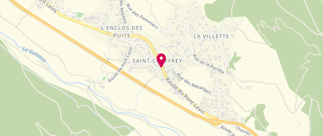 Plan de Les Petits Aigles-Petits Ecoliers, Route du Pont Levis, 05330 Saint-Chaffrey