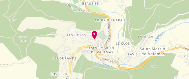 Plan de Scouts et guides de France - groupe des Boutières, Rue du Couvent, 07310 Saint-Martin-de-Valamas