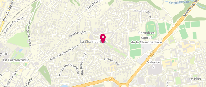 Plan de Espace enfance jeunesse municipal de la Chamberliere, 82 Rue Vilar, 26000 Valence