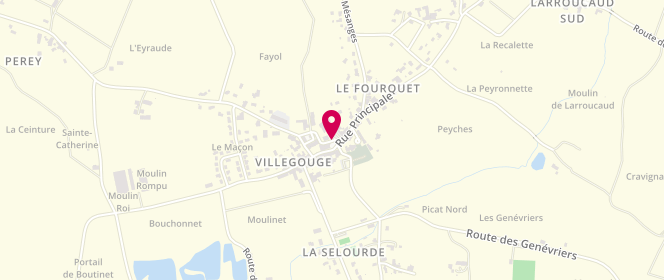 Plan de Accueil de loisirs périscolaire Villegouge - Cdc Du Fronsadais, 11 Place de la Libération, 33141 Villegouge