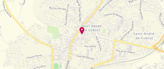 Plan de Accueil périscolaire Mairie saint Andre de Cubzac - Site Dufour, 59 Rue Henri Groues, 33240 Saint-André-de-Cubzac