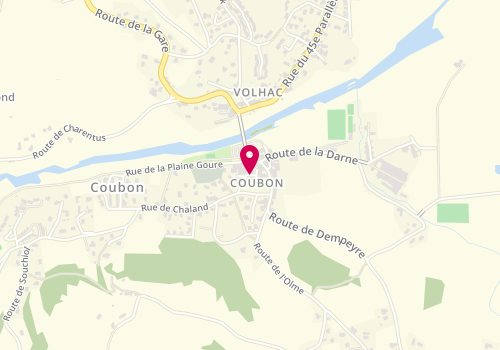 Plan de Les Ecureuils De Coubon, 2 Route du Camping, 43700 Coubon