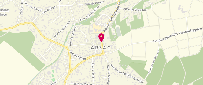 Plan de Exrascolaire Et Aps Arsac, 14 Avenue de Ligondras, 33460 Arsac