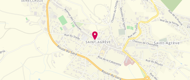 Plan de périscolaire Centre Socio-Culturel L'odyssée saint Agreve, 235 Rue Jacques Dondoux, 07320 Saint-Agrève